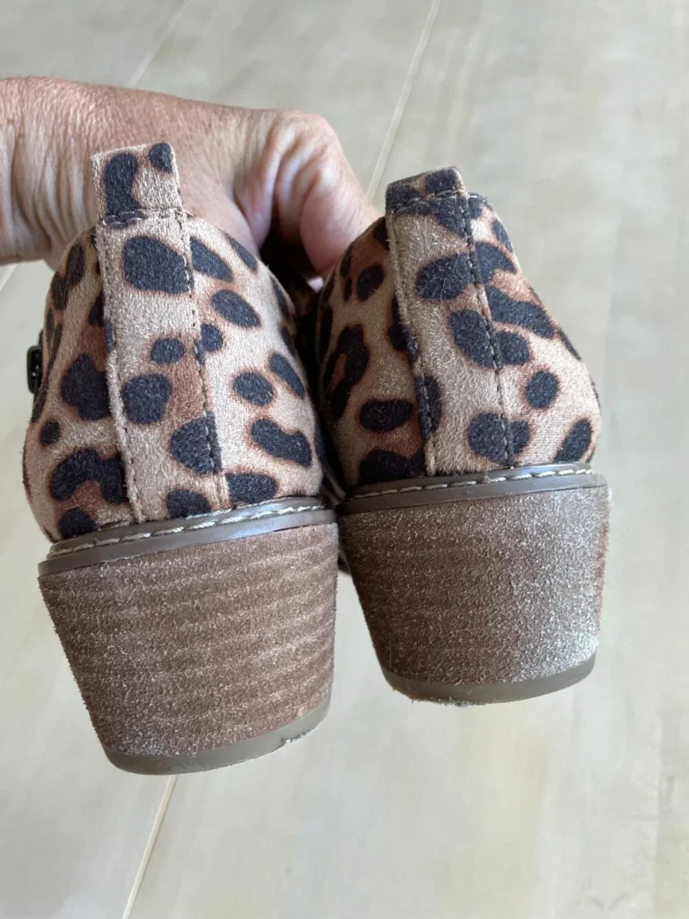 Entire Closet $5! Soul by Naturalizer Dame Cheetah Ankle Zipper Booties Boots